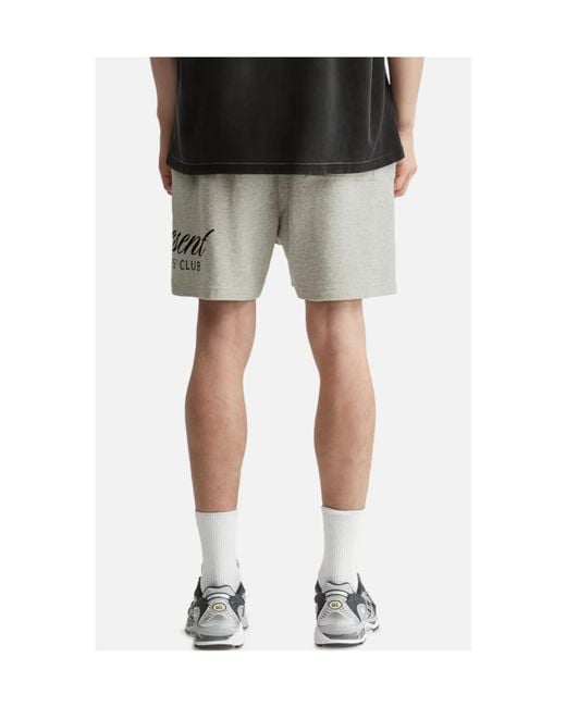 Represent Gray Owners Club Script Shorts for men