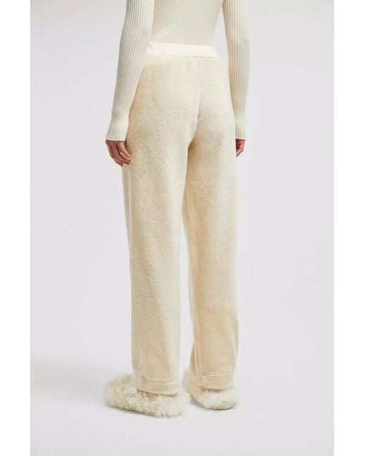 Moncler Natural Elasticated-Waist Logo Patch Track Pants