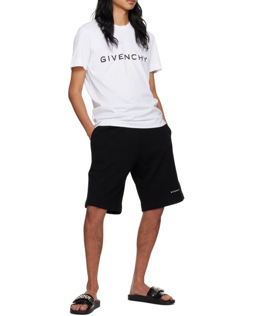 Moschino Black Logo-Plaque Open-Toe Slides for men