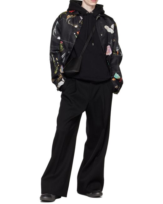 Lanvin Black Pull Rope Hooded Sweater for men