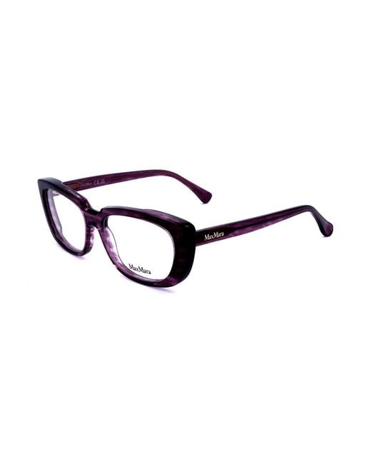 Max Mara Black Rectangle Frame Glasses