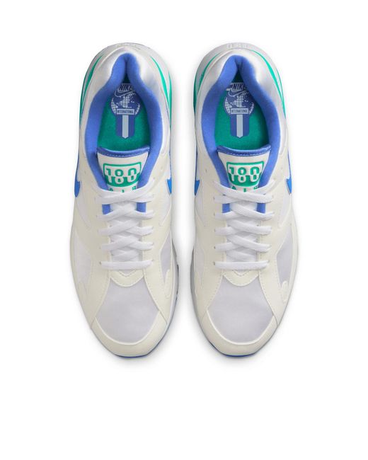 Nike Blue Air Max 180 Ultramarine Logo Patch Sneakers for men