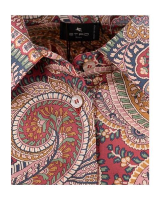 Etro Pink Long-Sleeved Shirt