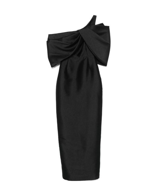 Solace London Black London Davina Off-Shoulder Maxi Dress