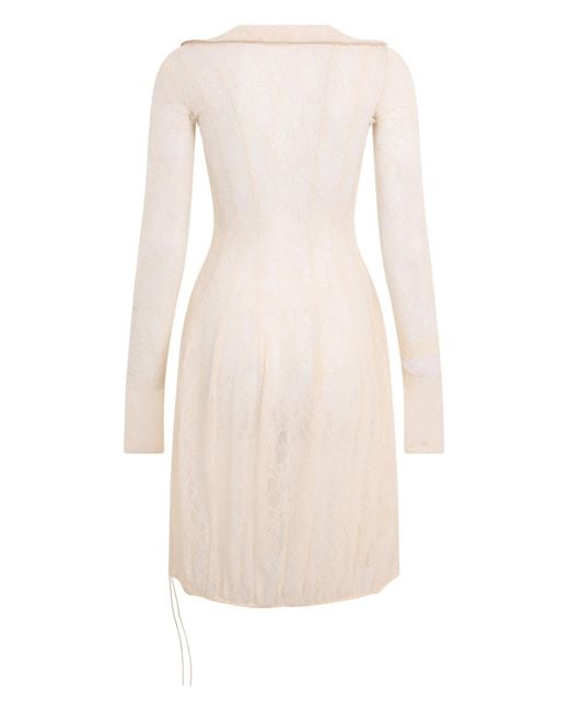 Philosophy Di Lorenzo Serafini Natural Lace Midi Dress