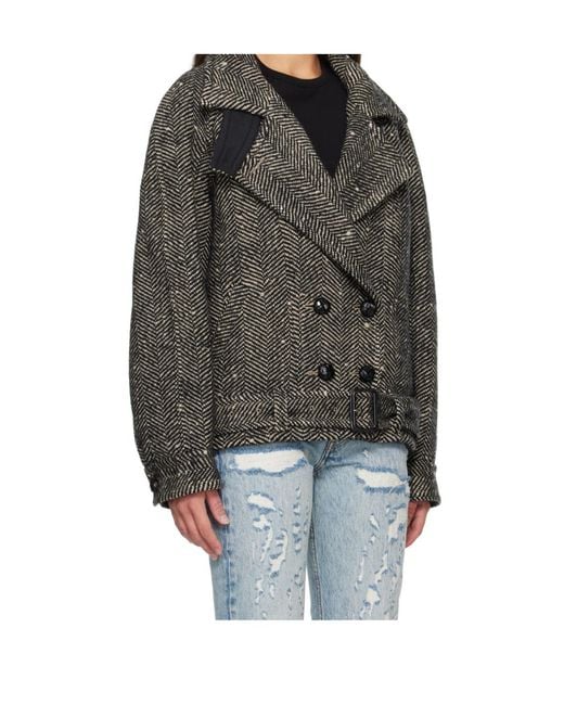Isabel Marant Gray Elvane Wool Coat