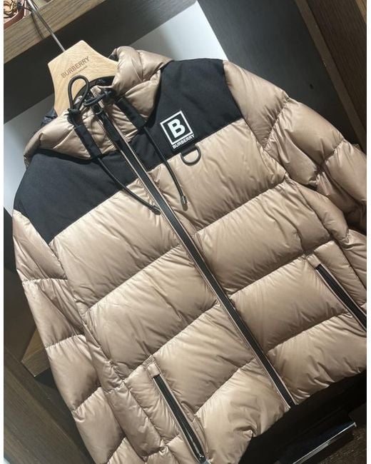Burberry Natural Logo Quilted Down Jacket