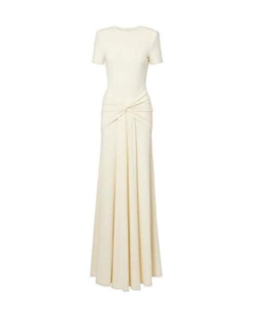 Roland Mouret White Gathered Gown