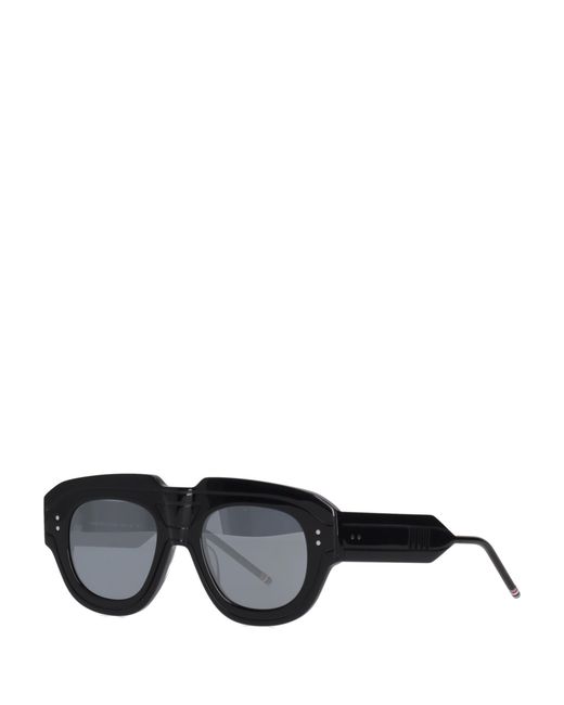 Thom Browne Black Eyewear Rectangular Frame Sunglasses
