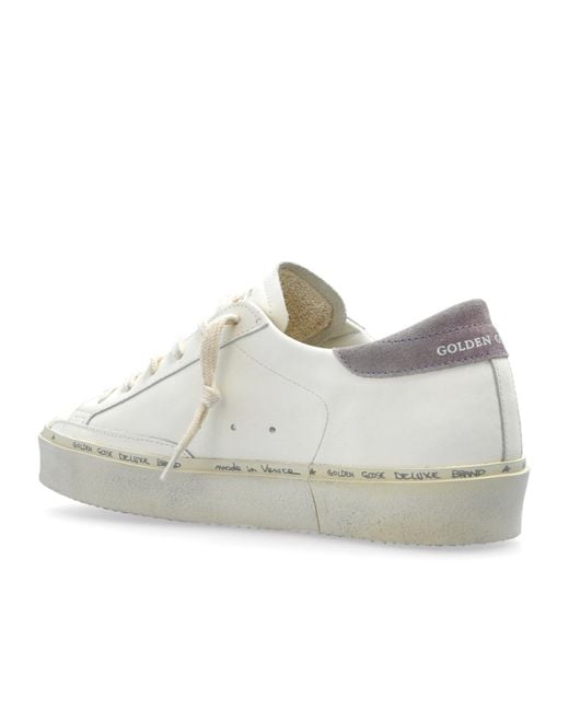 Golden Goose Deluxe Brand White Hi Star Lace-Up Sneakers