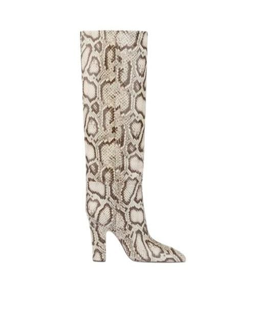 Paris Texas White Chunky Heeled Boots