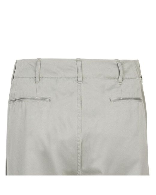 Nanamica Gray Casual Pants With Belt Loops for men