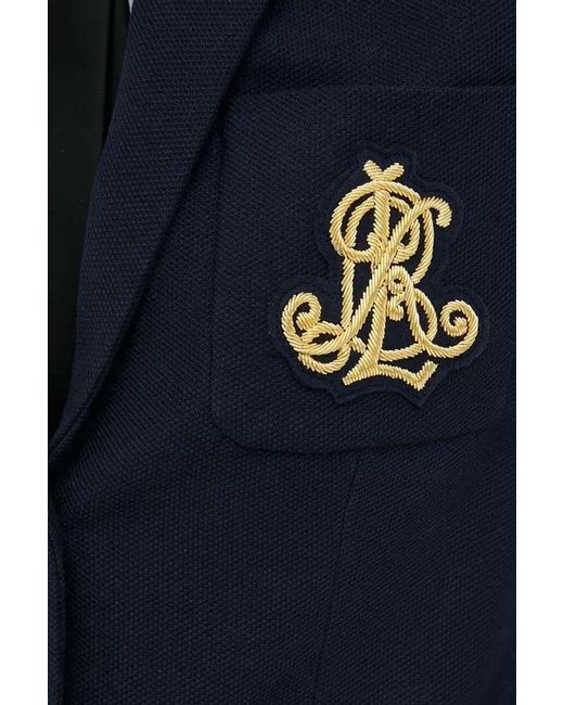 Ralph Lauren Blue Lauren Bullion Jacquard Blazer