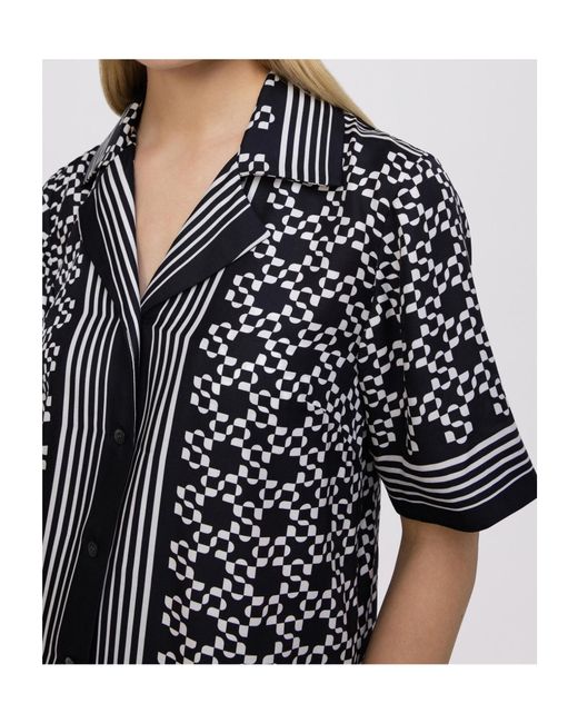 Jonathan Simkhai Black Koda Satin Shirt