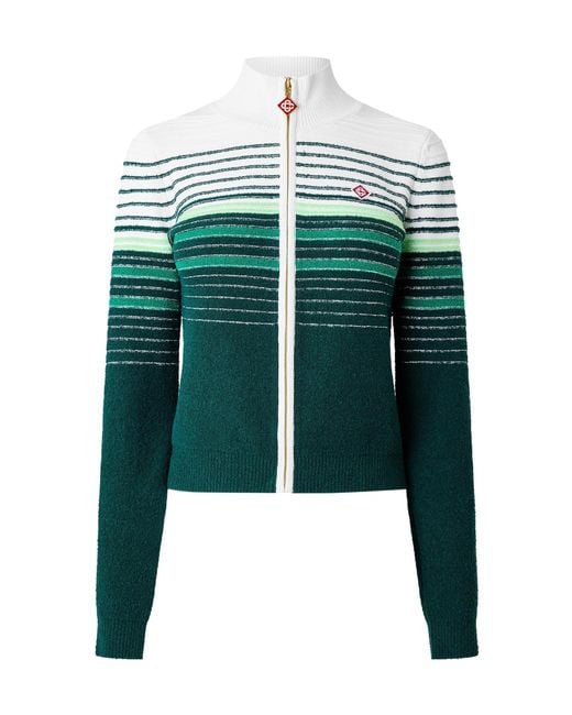 Casablanca Green Casual Zip-Up Jacket