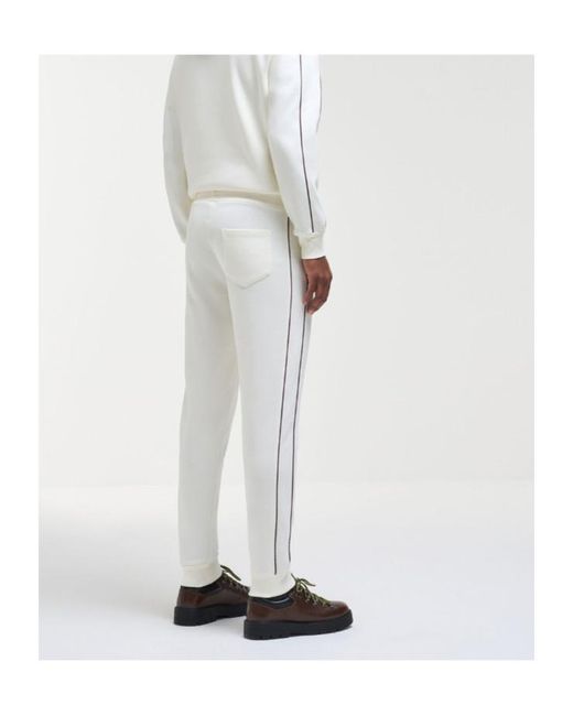 Colmar White Heritage Tracksuit Bottoms for men