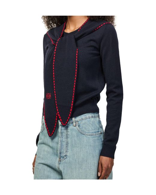 Loewe Blue Long-Sleeved Sweater