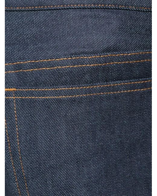A.P.C. Blue Low-Rise Straight Leg Jeans for men