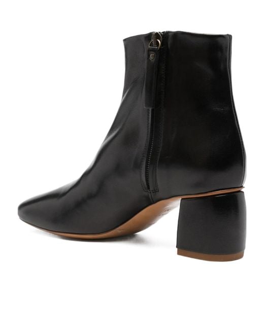 Forte_forte Black Block-Heel Ankle Boots
