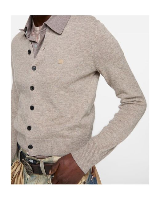 Acne Natural Buttoned Cardigan