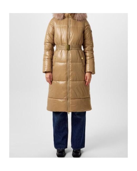 Barbour Natural Saskia Long Puffer Jacket