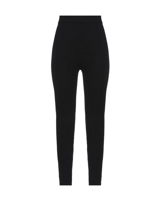 Dolce & Gabbana Black Plain Colour Leggings