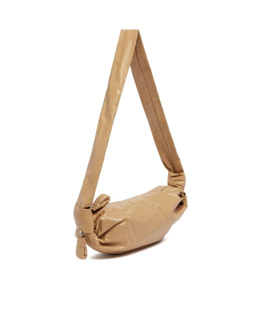 Lemaire White Zippered Croissant Bag