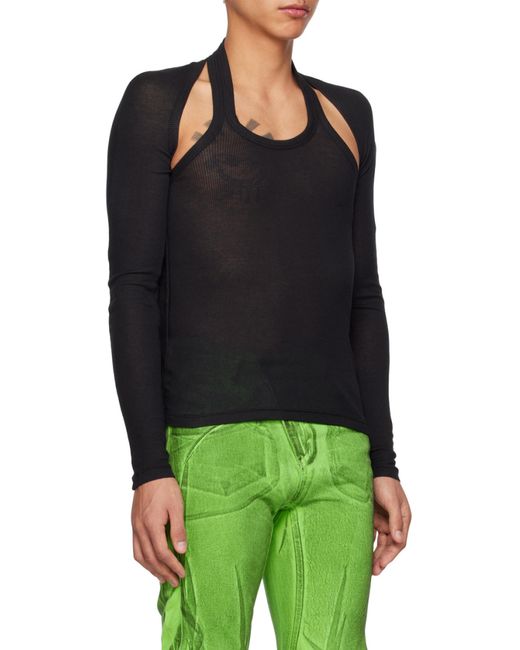 Dion Lee Black Modular Open-Back Top for men