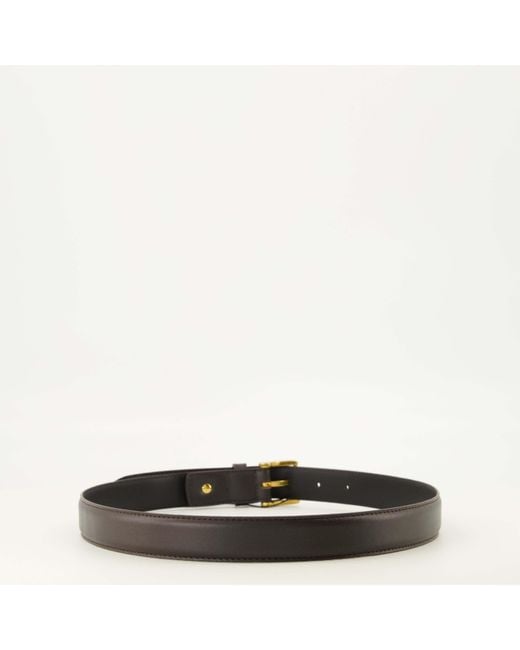 AMI White Ami De Coeur Leather Belt