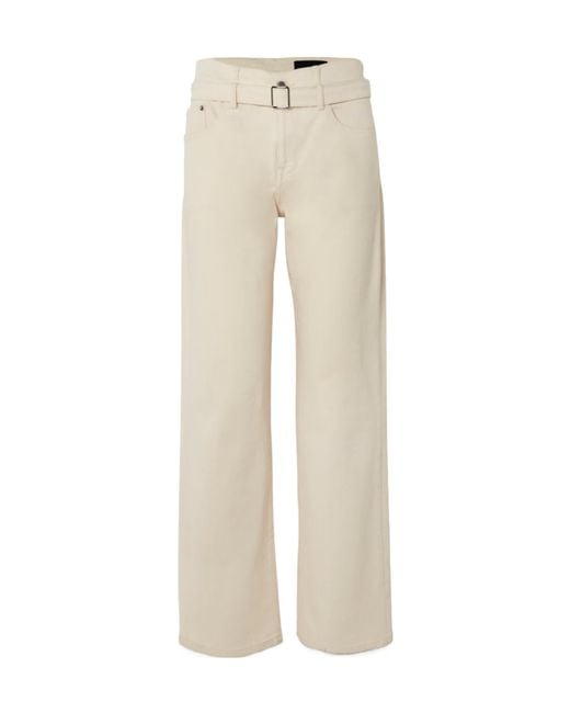 Proenza Schouler Natural Ellsworth Drawstring Jeans