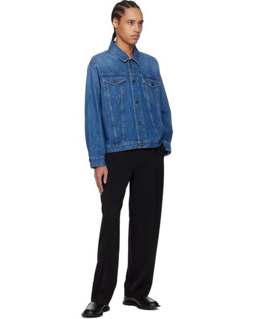 The Row Blue Seb Jacket In Cotton for men