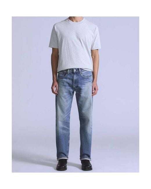 Levi's Blue Saddle Rock Mij Logo-Patch Jeans for men