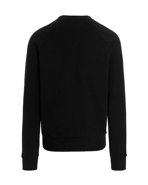 Balmain Black Logo-Print Sweatshirt for men