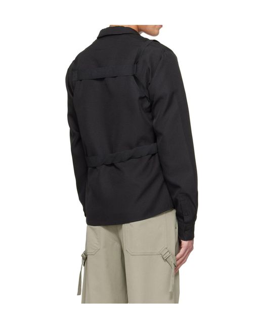 HELIOT EMIL Blue Sinew Collared Shirt for men