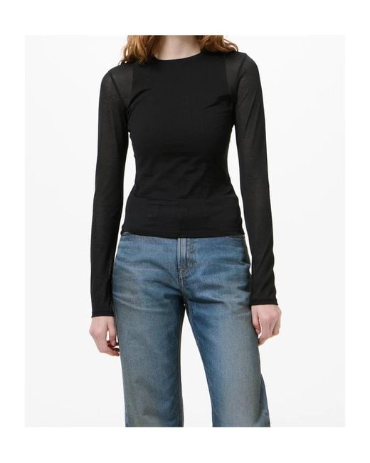 Our Legacy Black Super Slim Long-Sleeve Knitted Top