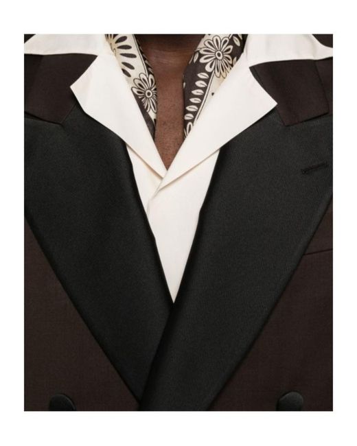 Lardini Brown Double-Breasted Suit for men