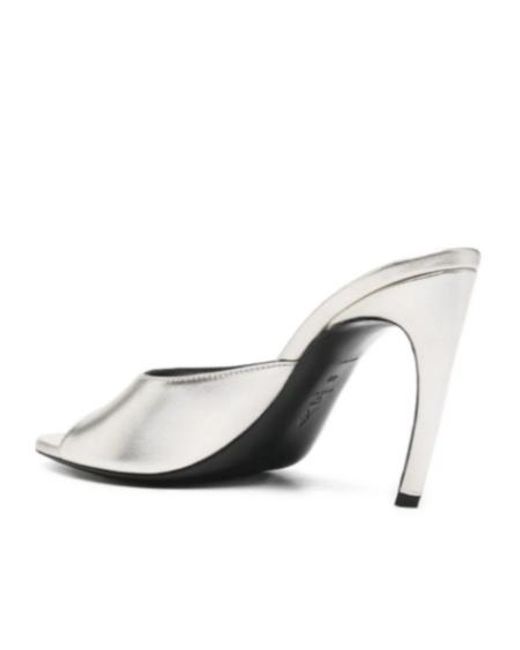 The Attico White 100Mm Betta Sandals