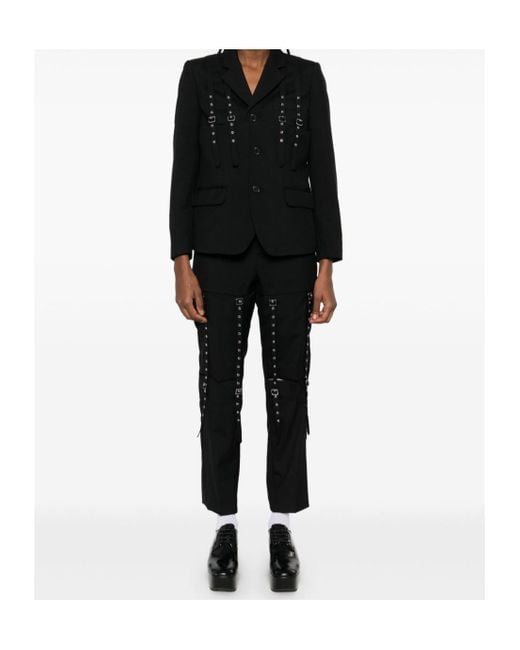 Comme des Garçons Black Noir Kei Ninomiya Buckled Detail Jacket