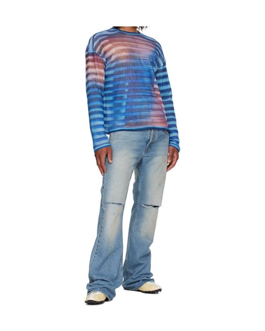 Jean Paul Gaultier Blue The Oversized Air Top for men