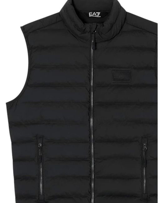 EA7 Black Mountain Quilted Vest Jacket for men