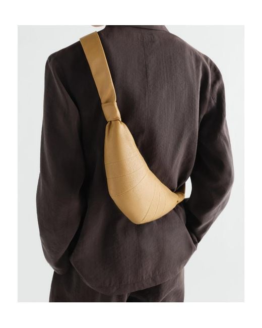 Lemaire White Small Croissant Bag