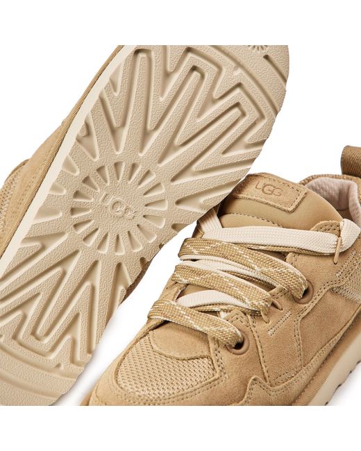 Ugg Natural Lo Lowmel Lace-Up Sneakers