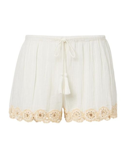 Ulla Johnson White Liya Drawstring Shorts
