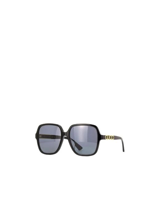 Gucci Blue Eyewear Square Frame Sunglasses