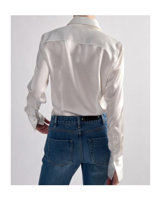 Barbara Bui White Silk Shirt
