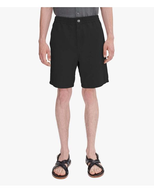 A.P.C. Black Norris Elastic-Waist Bermuda Shorts for men