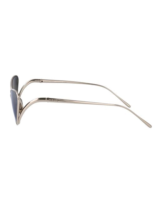 Loewe White Cat Eye Frame Sunglasses