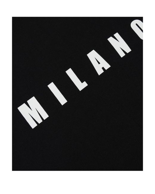 MSGM Black Logo Hooded Sweater
