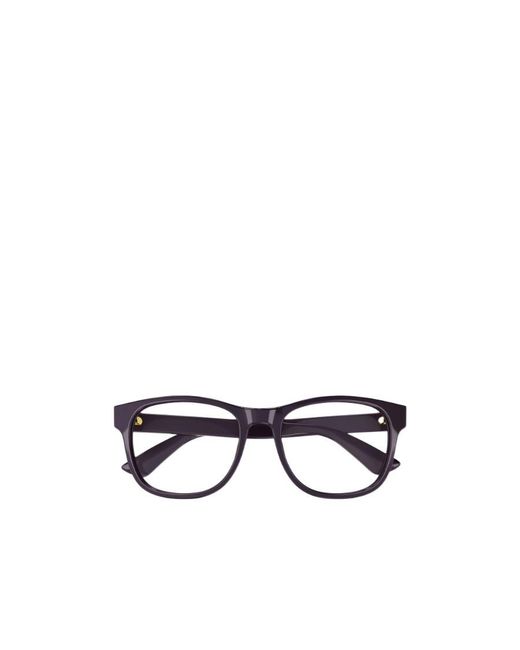 Gucci White Eyewear Square Frame Glasses for men