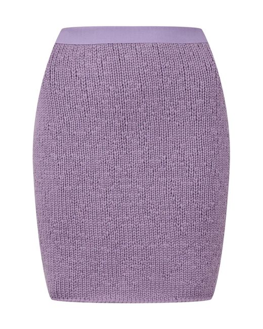 Bottega Veneta Purple Simple Middle Skirt